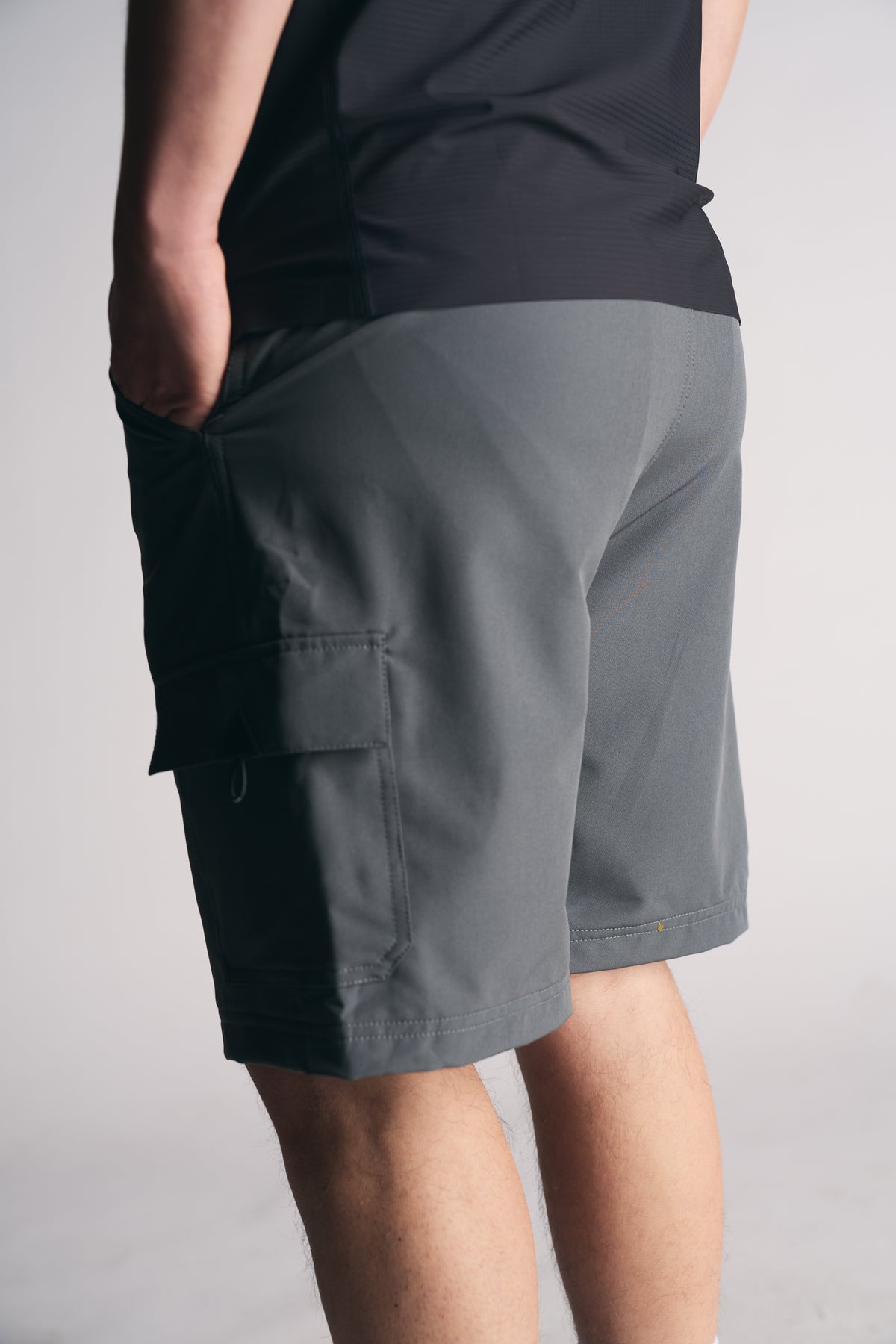 Bermuda Super Elastic Cargo Outdoor Gris-2