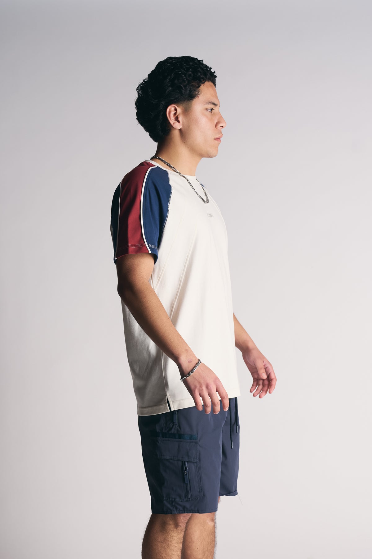 Polera Mc Raglan Azul-5
