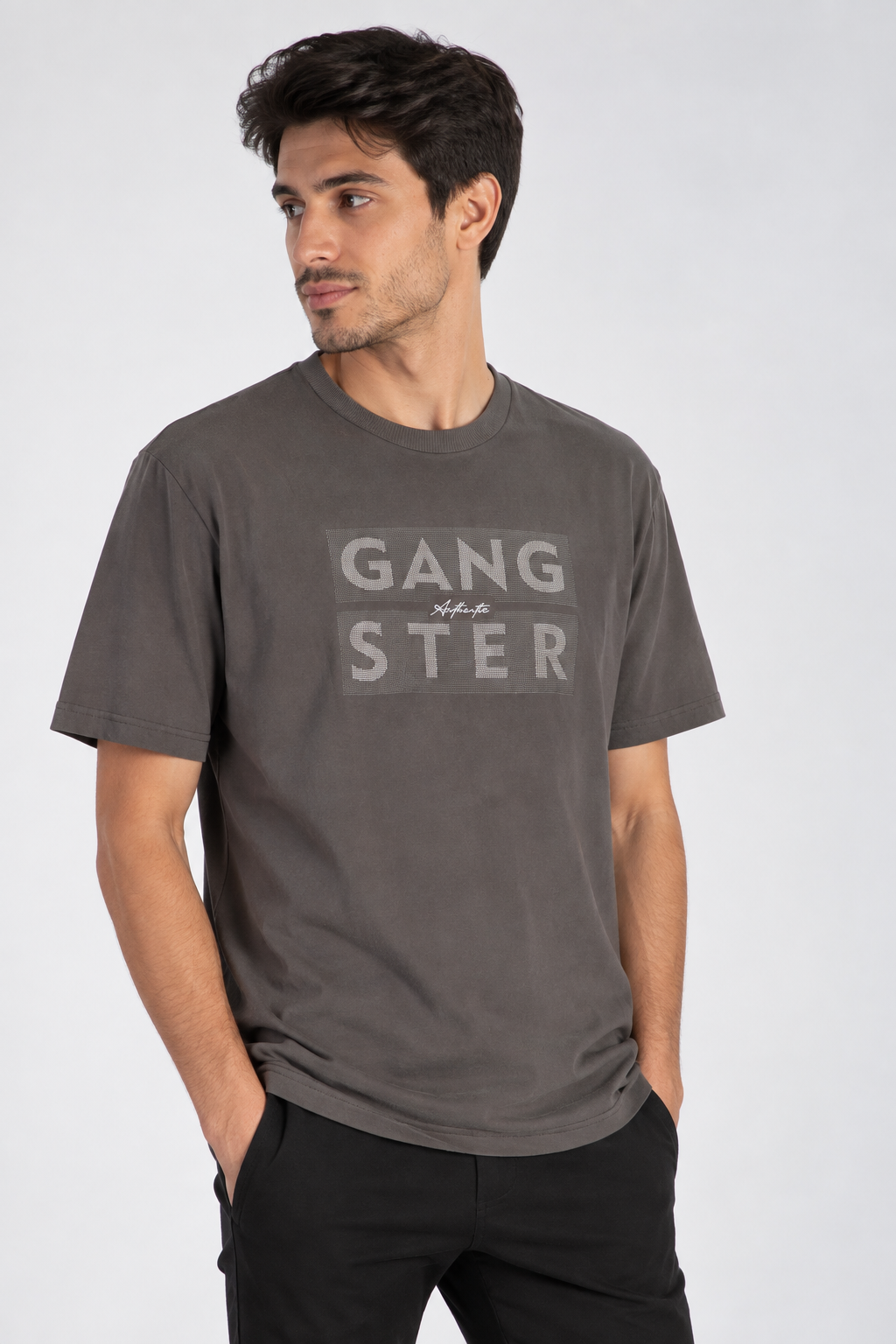 Plus Polera MC Basica Santa Gris
