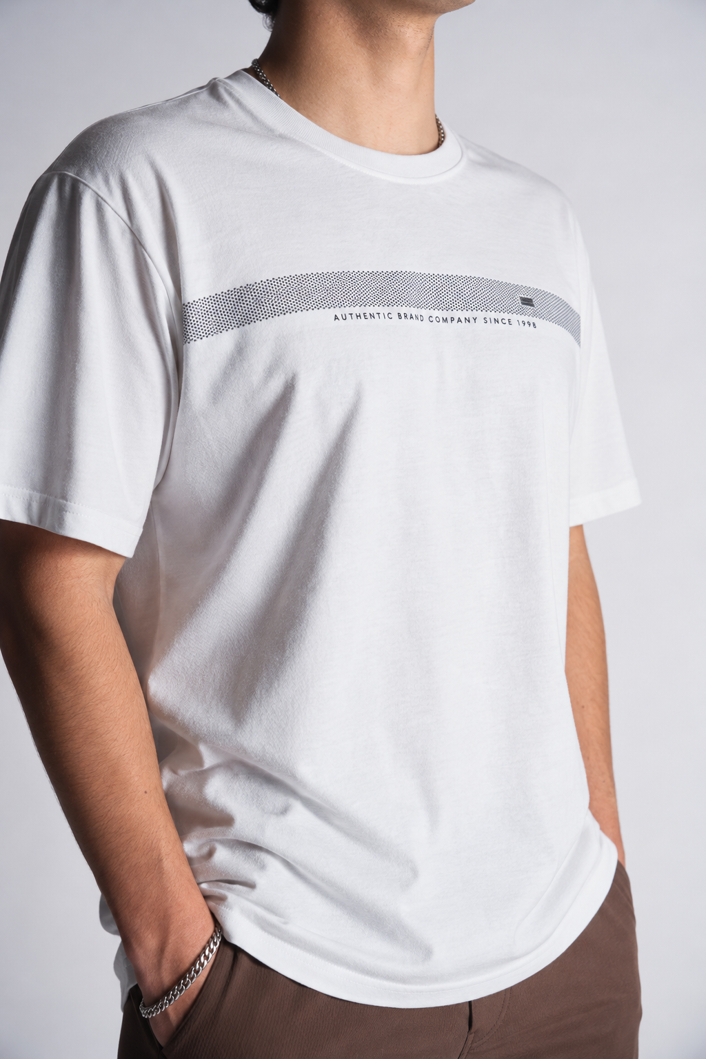 Plus Polera MC Basica Latic Blanco