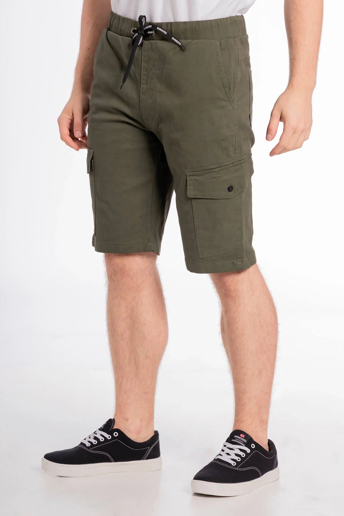 Short Canvas Cargo Carpenter Verde Gangster - Gangster