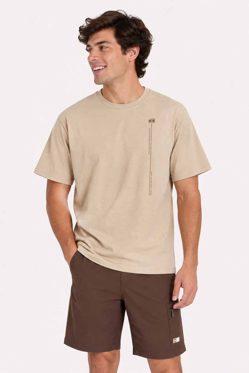Plus Polera MC Basica Rocke Beige