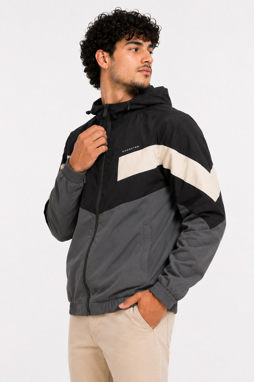 Cortaviento Deportivo Label Negro-1