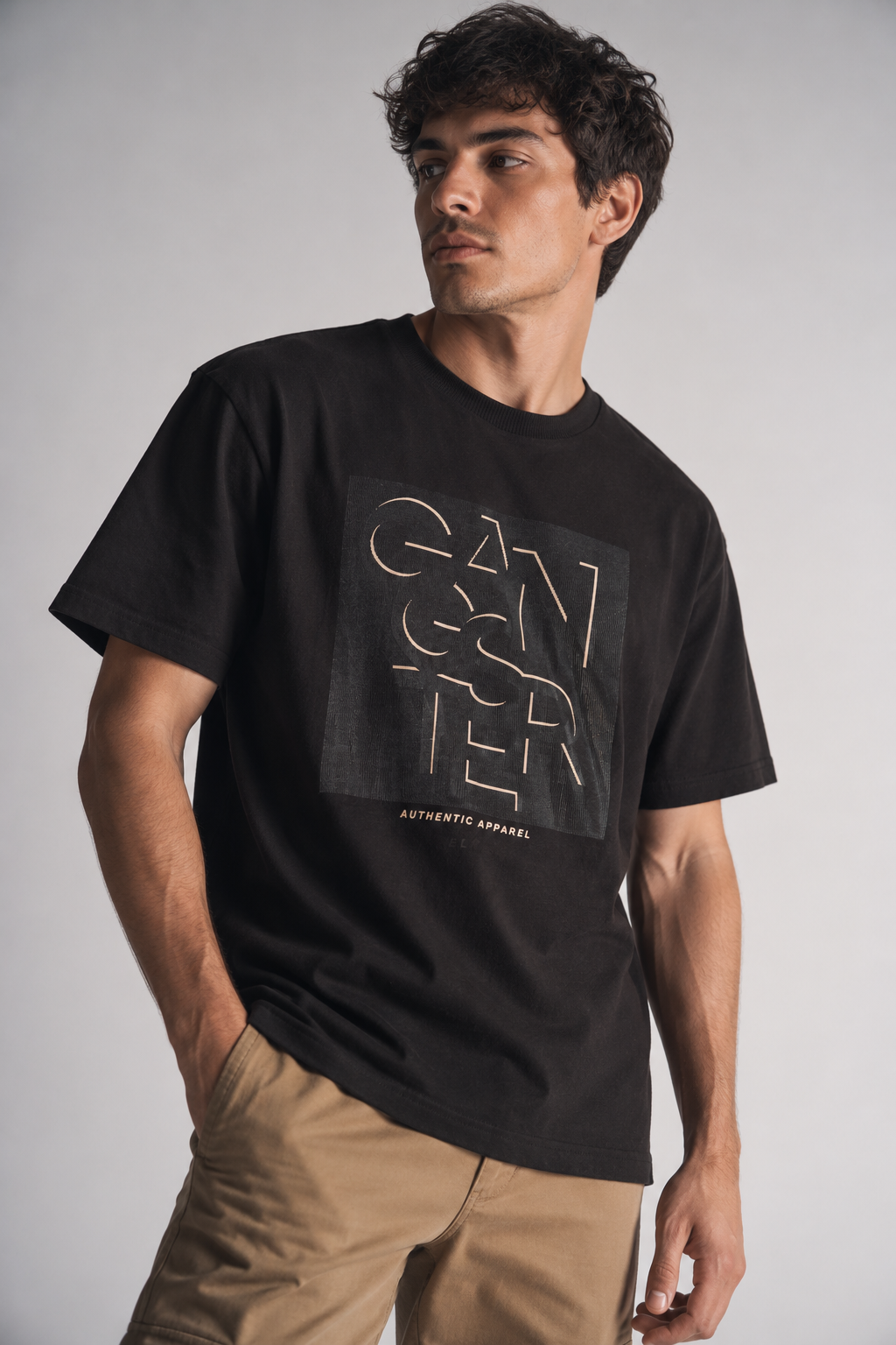 Plus Polera MC Basica Pacific Negro