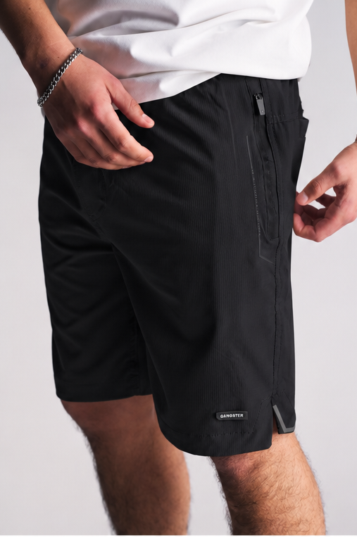 Bermuda Canvas Liso BK Negro-1