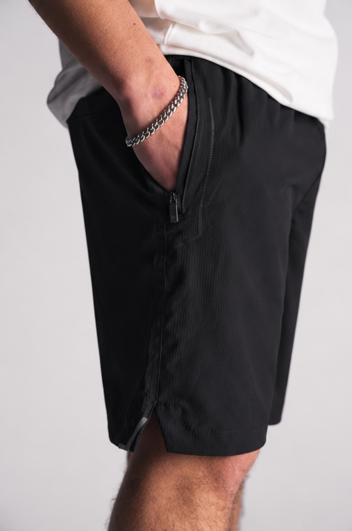 Bermuda Canvas Liso BK Negro-3